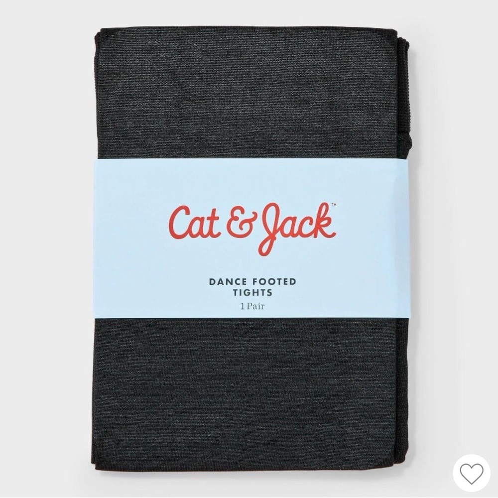 Girls' Dance Footed Tights - Cat & Jack Black S(4-6) - 2pk